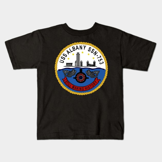 USS Albany (SSBN 753) wo Txt Kids T-Shirt by twix123844